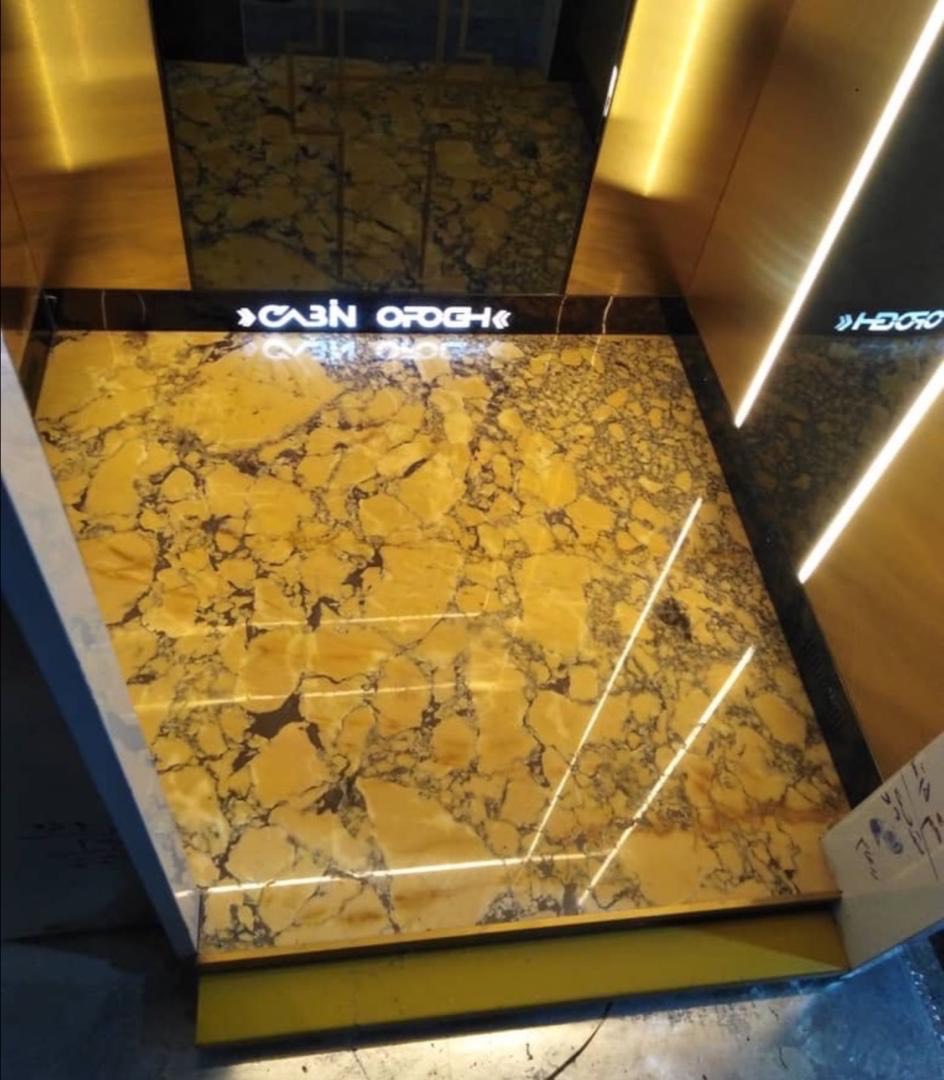 سنگ و کفپوش کابین آسانسور